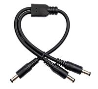 Câble répartiteur d'alimentation CC 5,5 x 2,1 mm, D | Ligne de câblage de connecteur bidirectionnel, conducteur en cuivre, couverture en PVC, utilisation d'installation de 30 cm