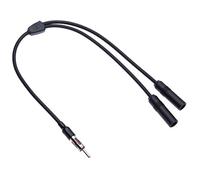 Câble Répartiteur D'antenne DIN Double Femelle Universel Antenne De Véhicule Prise Femelle/Mâle DIN Adaptateur pour Autoradio en Y | Convertisseur De Diversité Stéréo pour Voiture FM AM