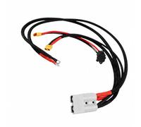 Câble répartiteur de batterie avec connecteur d ' accouplement gris | Boîtier d ' accouplement gris attaché et connecteurs XT90, gaine extérieure tressée, branches préassemblées