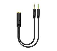 Câble Répartiteur De Casque - Câble Répartiteur Audio Pour Microphone, Prise Jack 3,5 Mm, PC Femelle verss 2 Mâles 3,5 Mm | Câbles D'extension Aux Pour microo Et Casque, Séparateur De Câble Audio