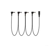Câble répartiteur de puissance 8 voies pour pédale de guitare - Cordon Daisy Chain pour effets de basse électrique avec design anti-bourdonnement et noyau en cuivre sans oxygène - Noir - Longueur 35