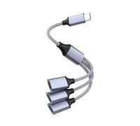 Câble répartiteur de type C mâle vers 3 USB 2.0 femelle, câble d'extension USB C, concentrateurs de données et de charge, adaptateur divisé