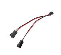 Câble répartiteur de ventilateur d ' imprimante 3D Adaptateur de refroidissement 1 à 2 avec fil PVC rouge pour configuration de ventilateur Hotend couplé et câblage de refroidissement partiel Fil Y