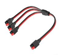 Câble répartiteur en Y pour panneau solaire 12 AWG vers trois connecteurs photovoltaïques pour câblage parallèle de camping-car, générateur portable et faisceau solaire extérieur, adaptateur