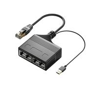 Câble répartiteur Ethernet RJ45 1000 Mbps 1 à 4 prises