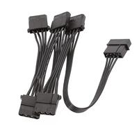 Câble répartiteur IDE vers alimentation Big 4Pin vers IDE Power Conversion Ligne 1 5 Câble d'extension pour disque dur Plusieurs ports d'alimentation