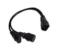 Câble répartiteur IEC 320 C14 mâle vers 2 x C13 femelle 50 cm Câble d'alimentation UPS Câble d'extension 0,5 m