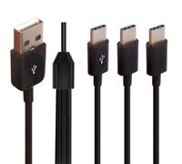 Câble Répartiteur Multi-Usb C 3 En 1 Usb 2.0 A Mâle Vers Trois Usb Type C Mâle 1 Vers 3 Câble De Synchronisation Adaptateur Compatible Avec Téléphones Mobiles/Android Et Plus (30 C[CAB9165492]