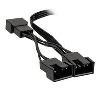 Câble répartiteur PWM - Kolink - 1x4 broches vers 3x4 broches - 0.35 m - Noir - Connecteur droit