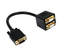 StarTech.com Câble répartiteur vidéo VGA de 30cm - 1x VGA (Mâle) vers 2x VGA (Femelle) - Noir