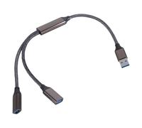 Câble répartiteur USB 3.0 Y pour transfert de données 5 Gbit/s sans problème et chargement de disque dur Hub USB