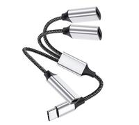 Câble Répartiteur USB C 3-en-1, Charge Rapide 60W 31cm avec Transfert de Données, Adaptateur USB C vers 3 Ports Type-C Femelle pour iPhone 16/15/14, Samsung Galaxy, Pixel, LG, Tablettes