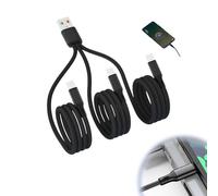 Câble répartiteur USB C,Cable Chargeur Multi Embout,Cable Multi Embout,Cable Usb Multi Embout,USB a mâle à 3 câbles de charge mâle de type C,Câble de Charge Tressé en Nylon 3 en 1,Charge rapide 5A