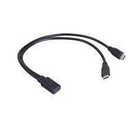 Câble répartiteur USB-C femelle vers double USB-C mâle, câble d'alimentation USB-C, charge de plusieurs appareils USB-C à partir d'un seul port