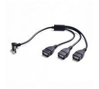 Câble répartiteur USB de transfert de données à 90 degrés pour améliorer l'accessibilité, prise en charge de la charge et de la synchronisation dans les espaces confinés, cordon de charge USB
