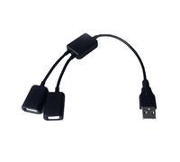 Câble répartiteur USB en Y USB 1 mâle vers 2 femelles - Double port USB - Adaptateur de chargeur de données