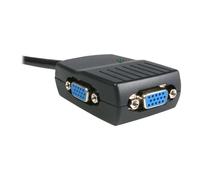 Startech Câble repartiteur video VGA alimente par USB - 1x VGA (Male) vers 2x VGA (Femelle) - Noir