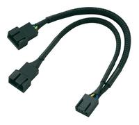 Câble répartiteur Y AKASA 4 broches 15 cm - Noir - Connecteur de ventilateur à 4 broches