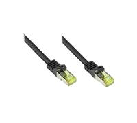 Câble Réseau Alcasa 8070R-600S Cat7 S/FTP (S-STP) 60m Noir, Connecteurs RJ-45 plaqués Or, Bande passante 600 MHz, Gaine LSZH