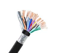 Câble réseau, Câble à paire torsadée de 2 m, 0,5 mm², 20 âmes, fil blindé en cuivre étamé PVC(10-core x 0.5mm²)