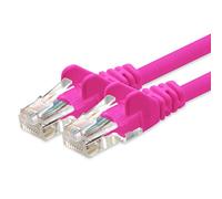 Câble réseau CAT 5e câble réseau UTP avec 2 fiches RJ45 0,25 m magenta