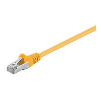 Câble réseau CAT 5e, F/UTP, jaune, 0.5m