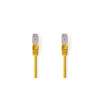 câble réseau cat 5e sfutp rj45 mâle rj45 mâle 20 m touche jaune