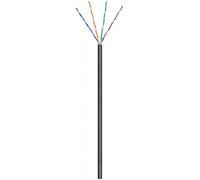 Câble réseau CAT 5e U/UTP Goobay 57196 4 x 2 x 0.12 mm² noir 100 m