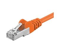 Câble réseau CAT 5e - Wentronic 95538 - 1.5m - Orange - Moulé, Amincissement, serre-câble
