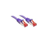 Lindy Cordon de raccordement Cat.6 S/FTP cuivre 250MHz 0,5 m violet