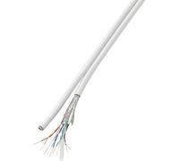 Câble réseau CAT 6 SF/UTP TRU COMPONENTS CAT 6/CCA 1567362 8 x 2 x 0.196 mm² blanc 100 m