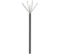 Câble réseau CAT 6 U/UTP Goobay 57293 4 x 2 x 0.25 mm² noir 100 m