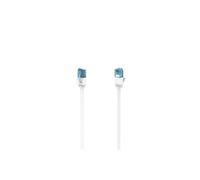 Hama Câble réseau plat 200687 CAT-6a U/UTP 10 Gbit/s Blanc 15 m
