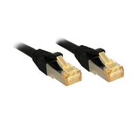 Câble réseau CAT 7 LSOH - LINDY - 0,3m - Noir - SFTP - PiMF - 600Mhz