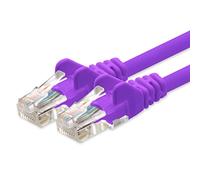 Câble réseau CAT5e 2x fiche RJ45 câble de raccordement réseau UTP 30m violet