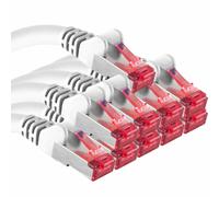 Câble Réseau Cat6 10X 2M Cat6 - Blindage Sftp Câble Patch Cat.6 Rj45 Câble Ethernet Dsl Lan Routeur Commutateur Modem Panneau De Brassage - Blanc 10 Pièces[CAB9164621]