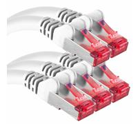 Câble Réseau Cat6 5X 1M Cat6 - Blindage Sftp Câble Patch Cat.6 Rj45 Câble Ethernet Dsl Lan Routeur Commutateur Modem Panneau De Brassage - Blanc 5 Pièces[CAB9164623]
