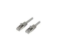StarTech.com Câble réseau Cat6 blindé SFTP sans crochet de 1 m - Cordon Ethernet RJ45 anti-accroc - M/M - Gris