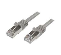 StarTech.com Câble réseau Cat6 blindé SFTP sans crochet de 5 m - Cordon Ethernet RJ45 anti-accroc - M/M - Gris