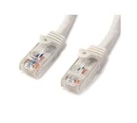 StarTech.com Câble réseau Cat6 Gigabit UTP sans crochet de 2m - Cordon Ethernet RJ45 anti-accroc - M/M - Blanc
