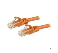 StarTech Câble réseau Cat6 UTP N6PATC1MOR – Gigabit, RJ45 sans crochet, 1 m, Orange