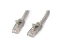 StarTech.com 15m CAT6 Ethernet Cable, 10 Gigabit Snagless RJ45 650MHz 100W PoE Patch Cord, CAT 6 10GbE UTP Network Cable w/Strain Relief, Grey, Wiring is UL Certified/TIA - Category 6 - 24AWG (N6PATC1