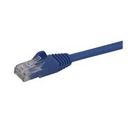 Câble réseau Cat6 Gigabit UTP sans crochet de 1m - Cordon Ethernet RJ45 anti-accroc - Câble patch Mâle / Mâle - Bleu - Cordon de raccordement - RJ-45