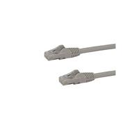 Câble réseau Cat6 Gigabit UTP sans crochet de 5m - Cordon Ethernet RJ45 anti-accroc - Câble patch Mâle / Mâle - Gris - Cordon de raccordement - RJ-45
