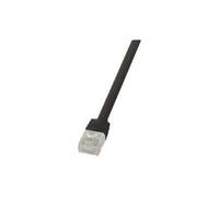 LogiLink SlimLine - Cordon de raccordement - RJ-45 (M) pour RJ-45 (M) - 20 m - UTP - CAT 6 - plat - noir