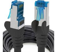 Câble Réseau Cat6A Cat6 Cat6 10 Gbit/S 0,5 M Noir 1 Pièce Cat6A S-Ftp Double Blindage[BLE7110826]