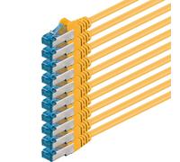 Câble Réseau Cat6A Cat6 Cat6 10 Gbit/S 2 M Jaune - 10 Pièces Cat 6A S-Ftp Double Blindage[GBP6276051]