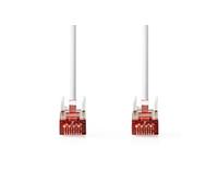 Câble réseau CAT6a | S/FTP | RJ45 mâle | RJ45 mâle | 10.00 m | Rond | LSZH | Blanc | Emballé