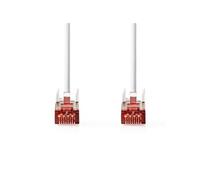 Câble réseau CAT6a | S/FTP | RJ45 mâle | RJ45 mâle | 3,00 m | Rond | LSZH | Blanc | Boîte