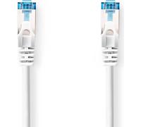 Câble réseau CAT6a | S/FTP | RJ45 Male | RJ45 Male | 0.50 m | Snagless | Rond | LSZH | Blanc | Label
